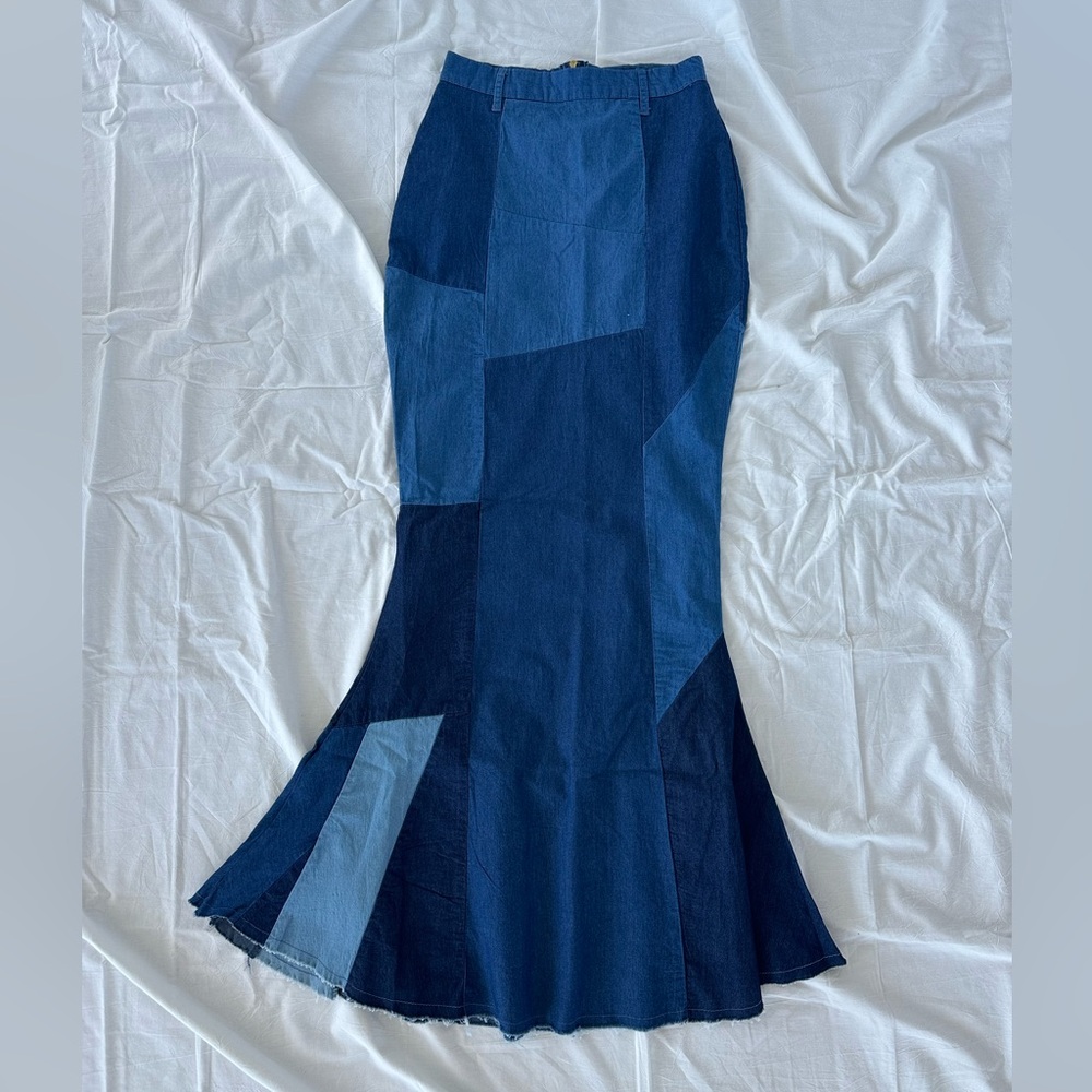 Vintage denim skirt